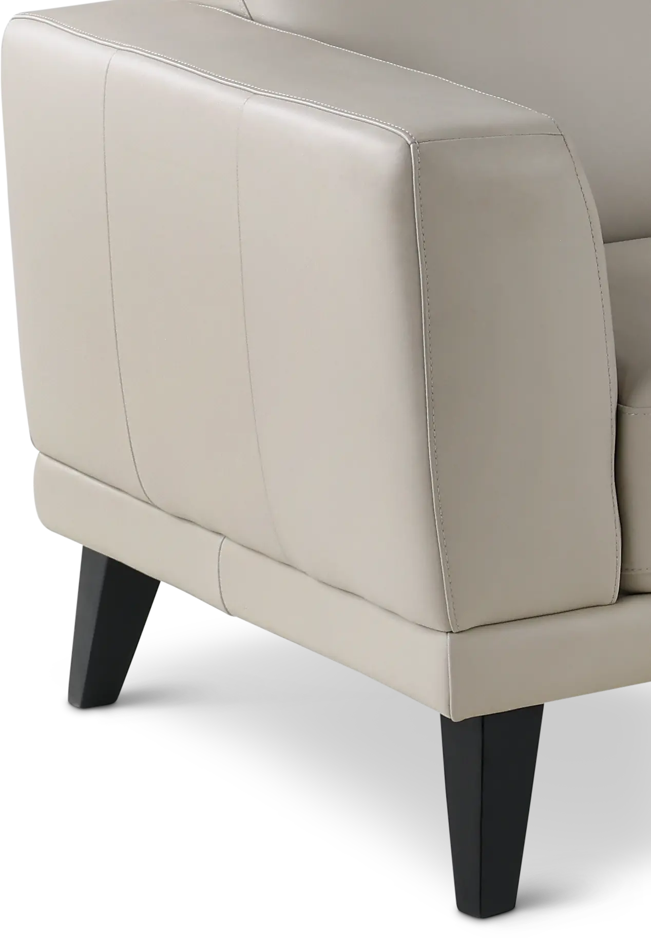 Altamura Mist Gray Leather 2 Piece Sectional-8