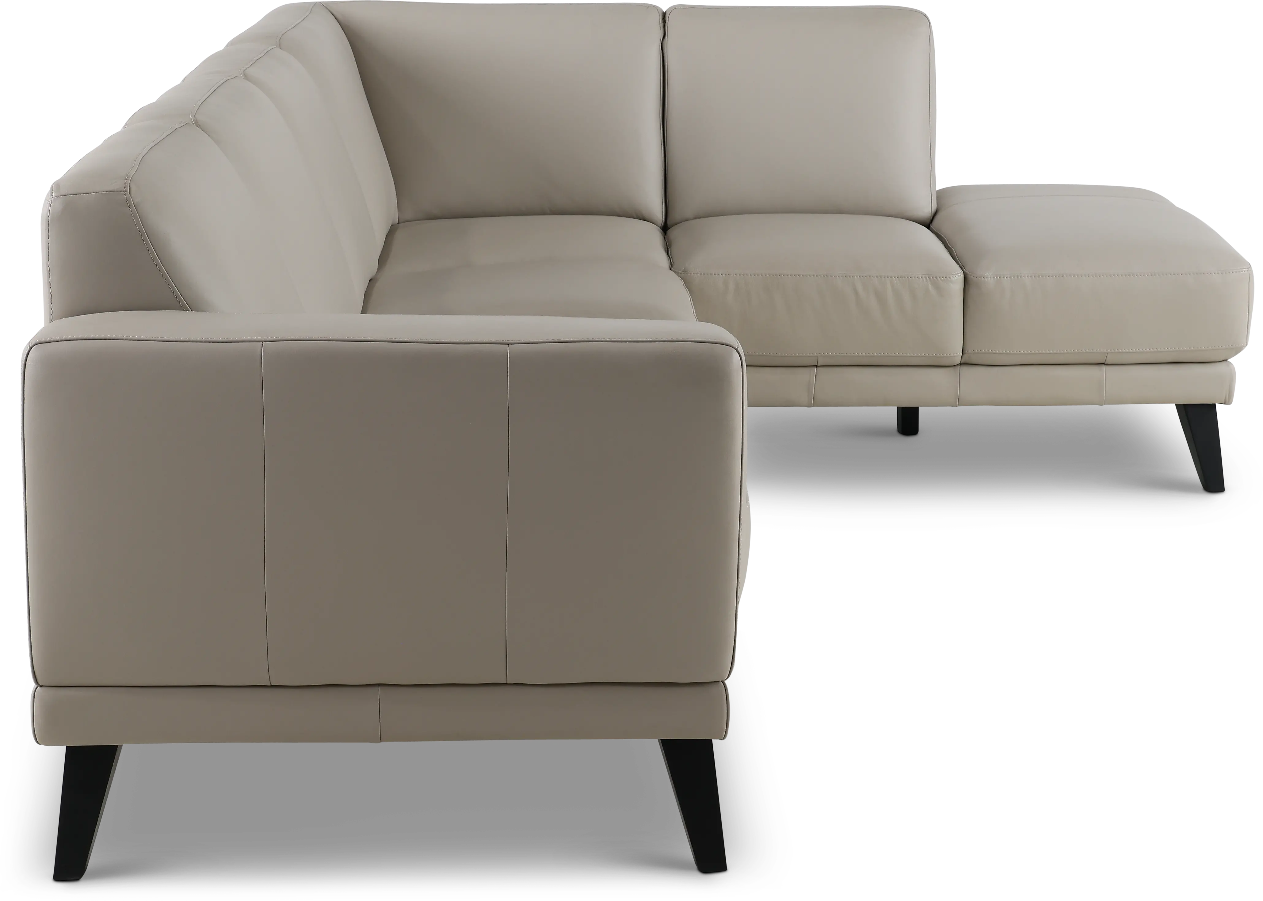 Altamura Mist Gray Leather 2 Piece Sectional-5