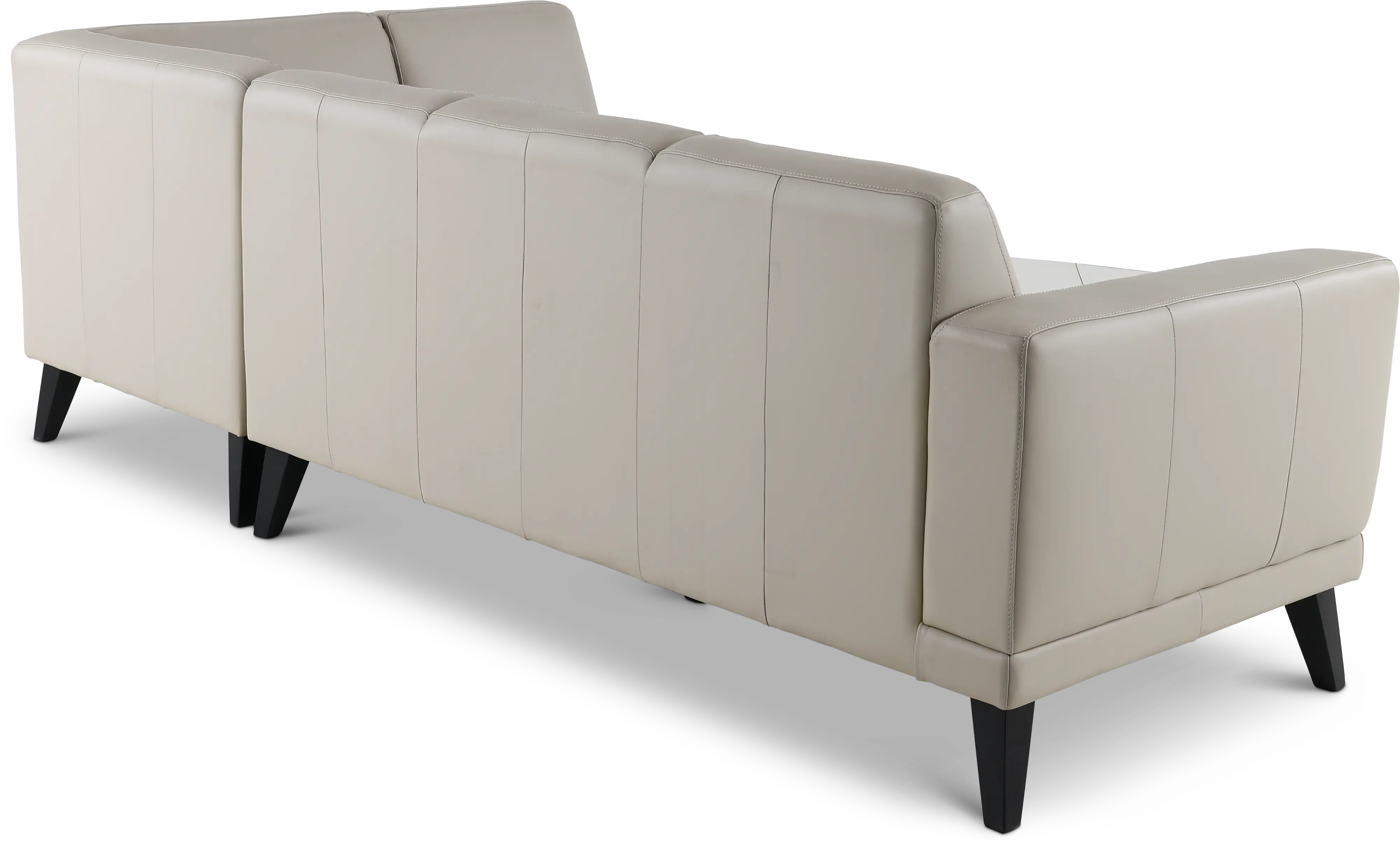 Altamura Mist Gray Leather 2 Piece Sectional-6