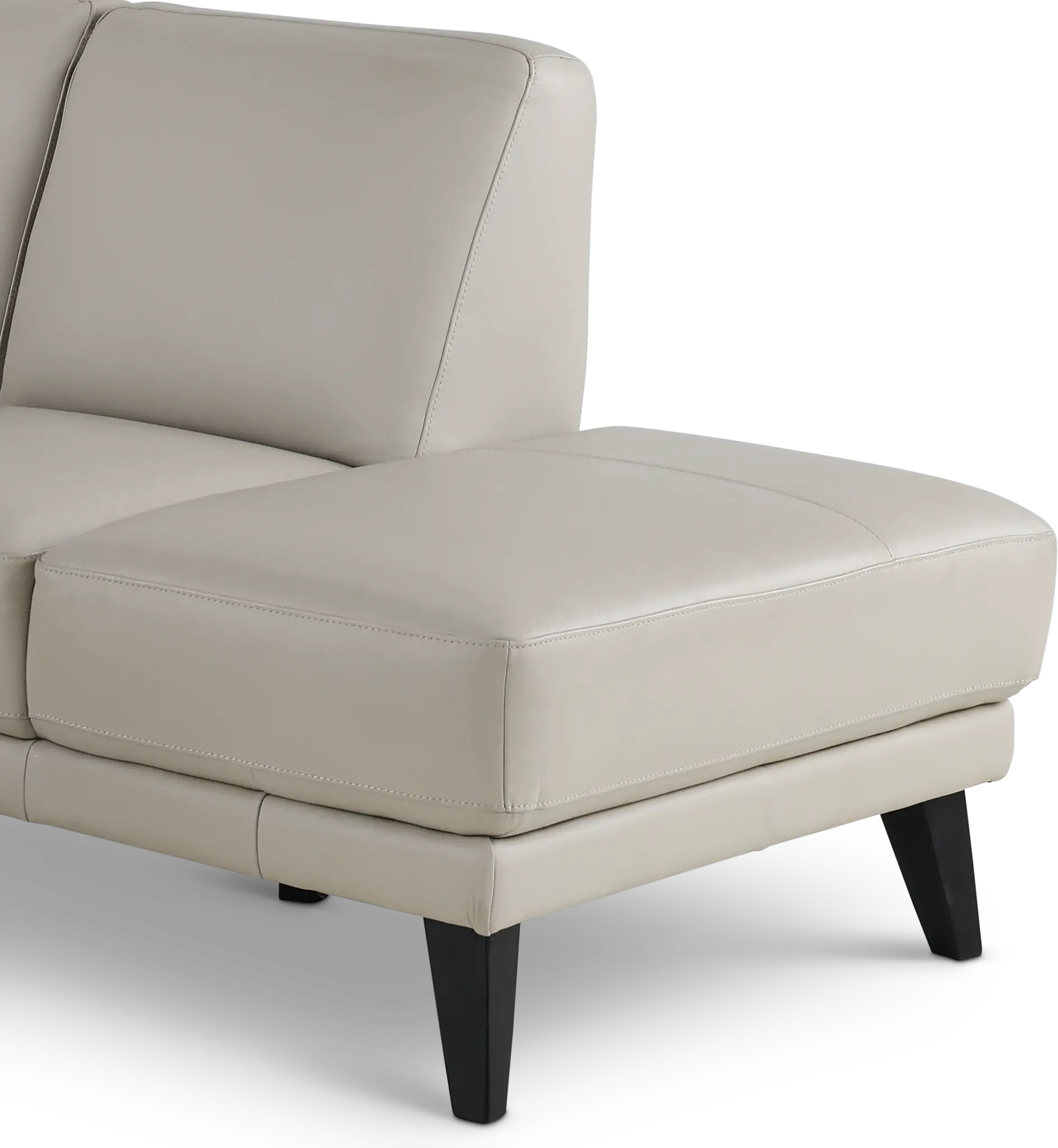 Altamura Mist Gray Leather 2 Piece Sectional-7
