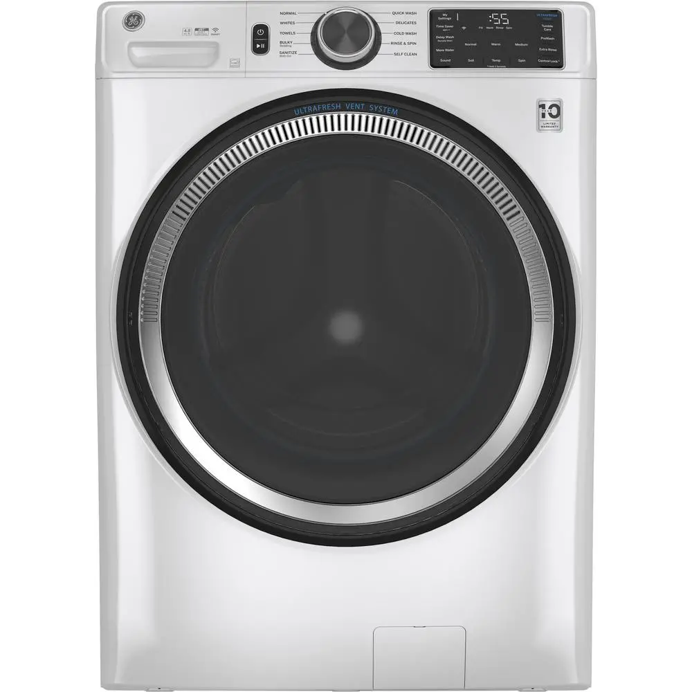 GFW550SSNWW GE 4.8 Cu Ft Front Load Washer with UltraFresh - White-1