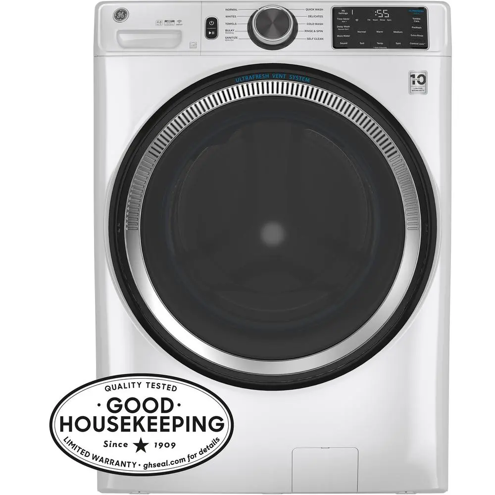 GFW550SSNWW GE 4.8 Cu Ft Front Load Washer with UltraFresh - White-2