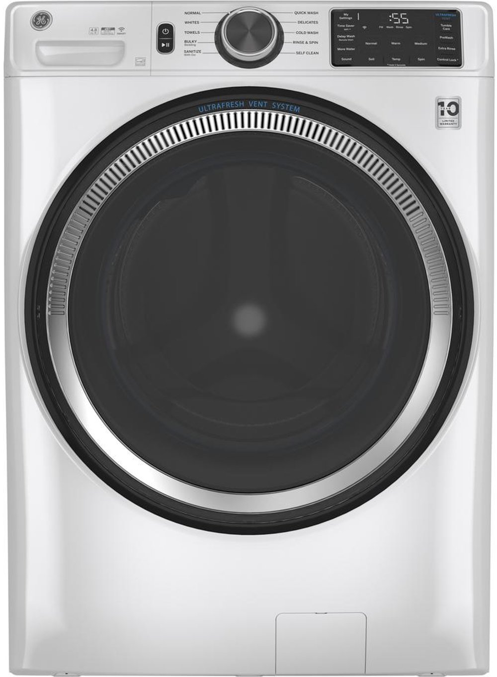 GE Front Load Washer with UltraFresh - 4.8 cu. ft. White