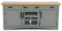 Amy Dove Gray 63  TV Stand