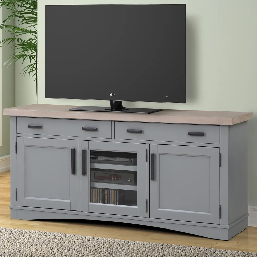 Amy Dove Gray 63  TV Stand-2