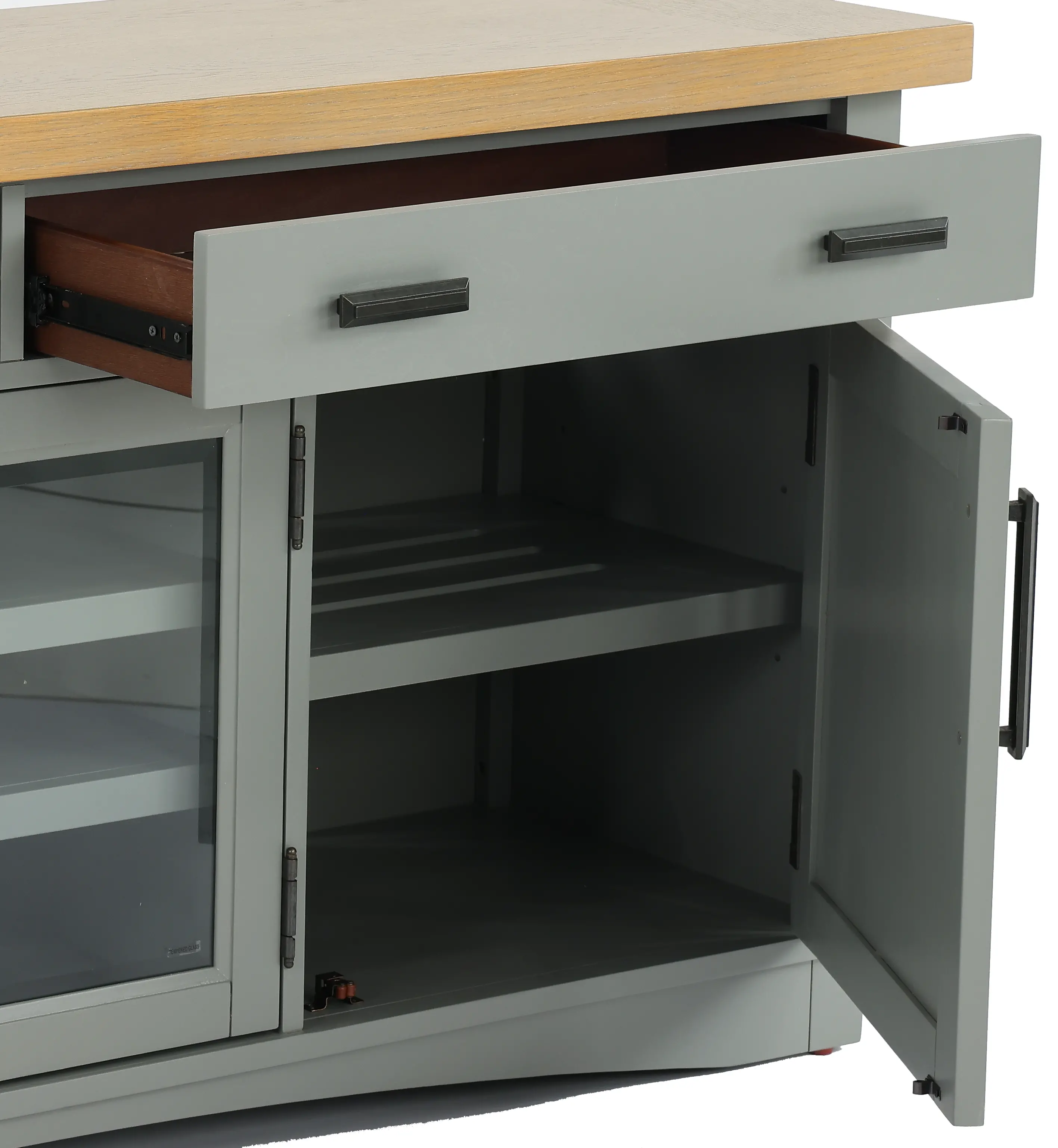 Amy Dove Gray 63  TV Stand-4