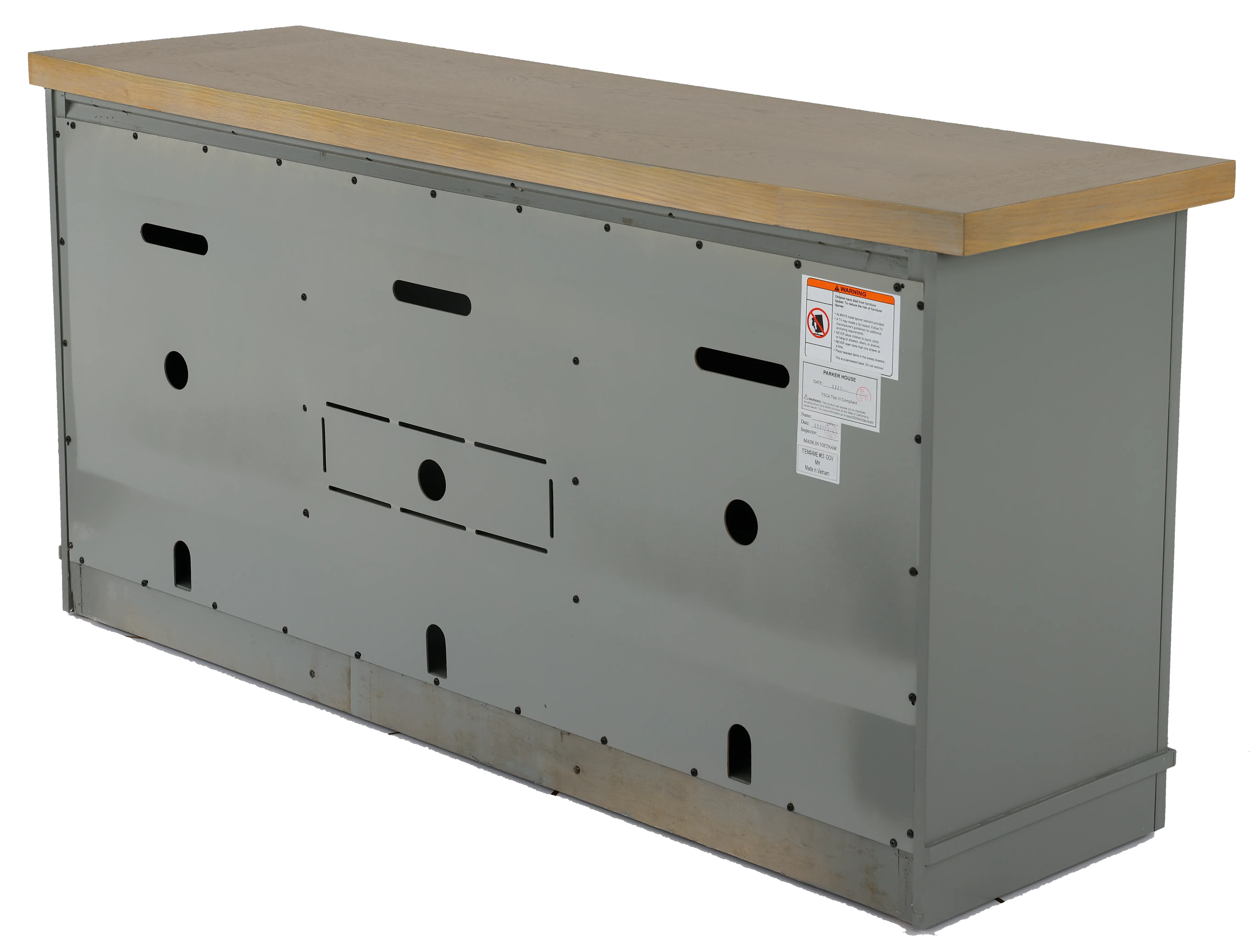 Amy Dove Gray 63  TV Stand-6