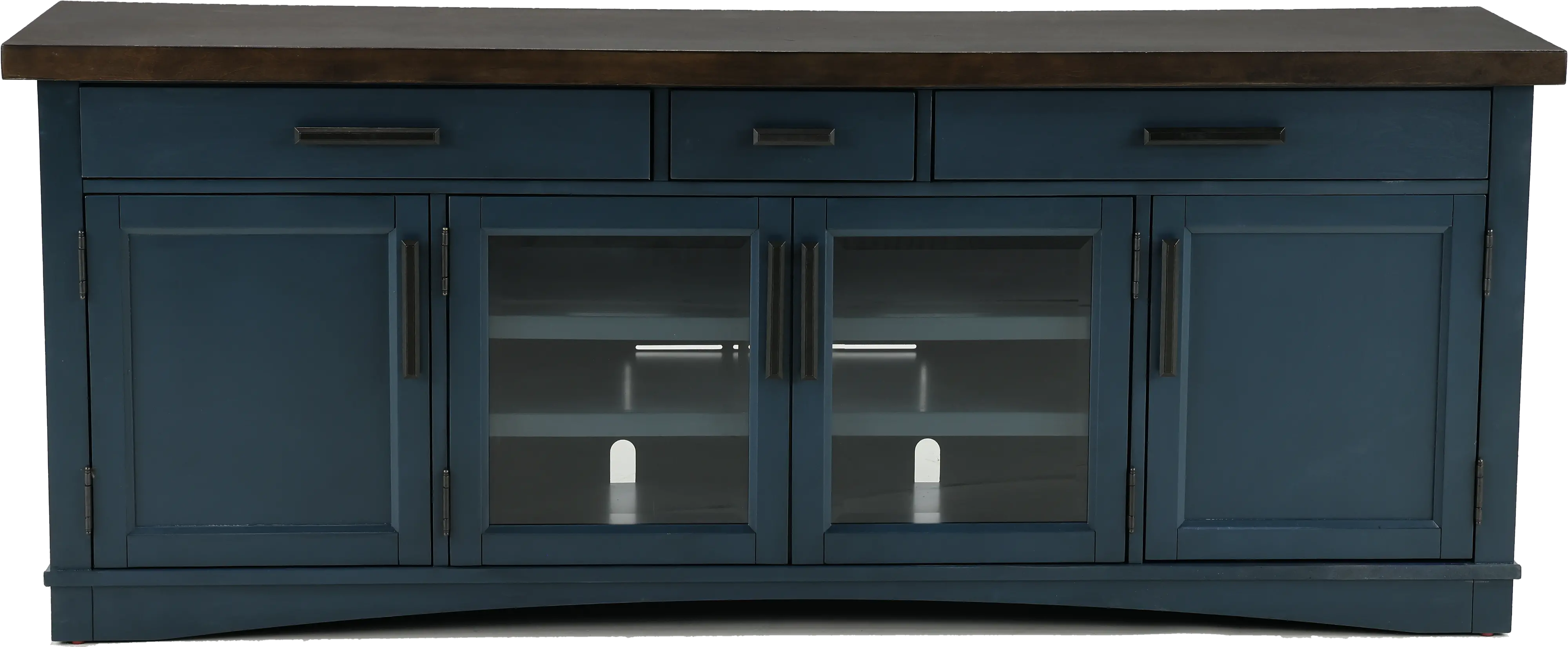 Amy Denim Blue 76  TV Stand-1