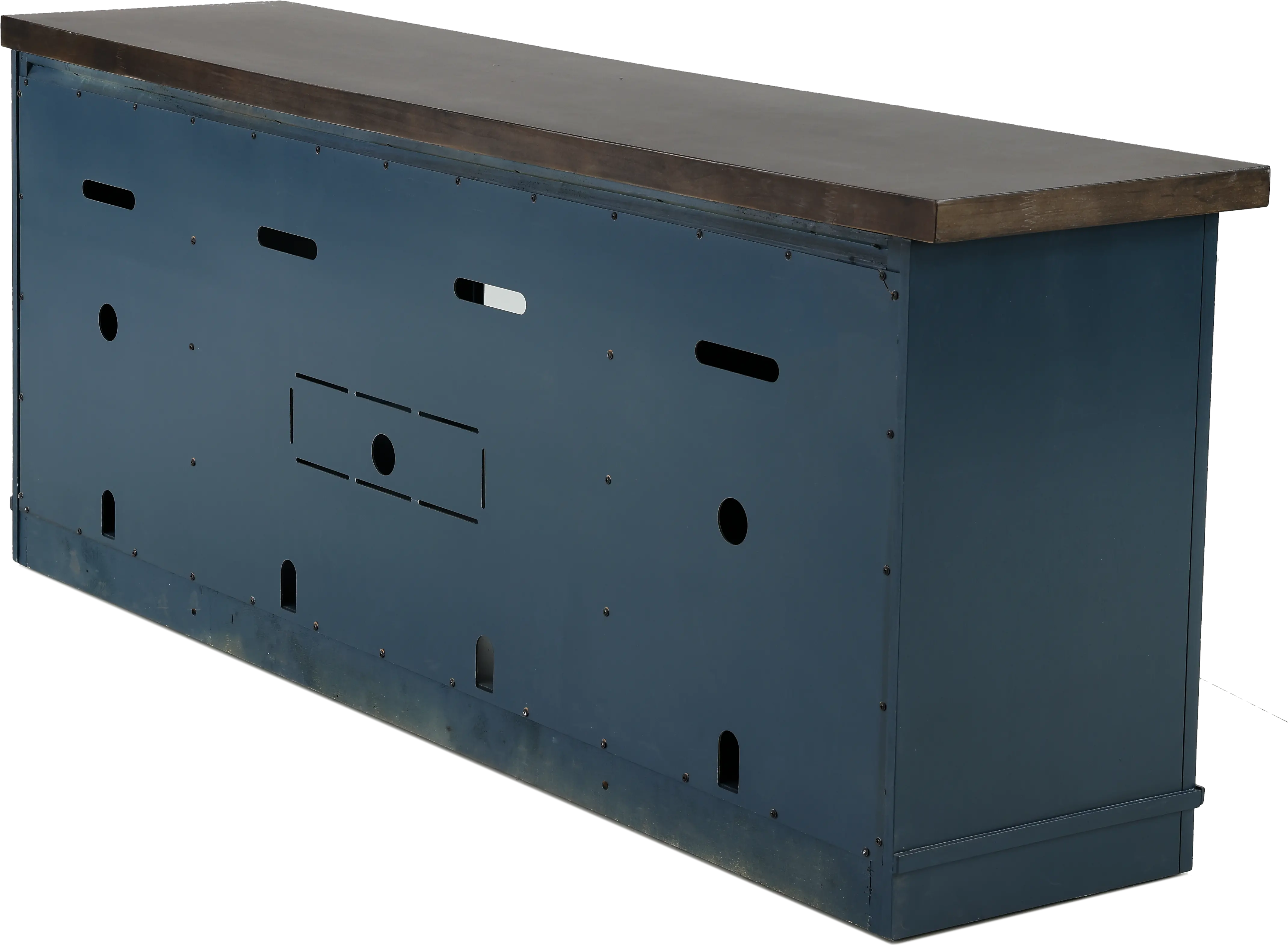Amy Denim Blue 76  TV Stand-4
