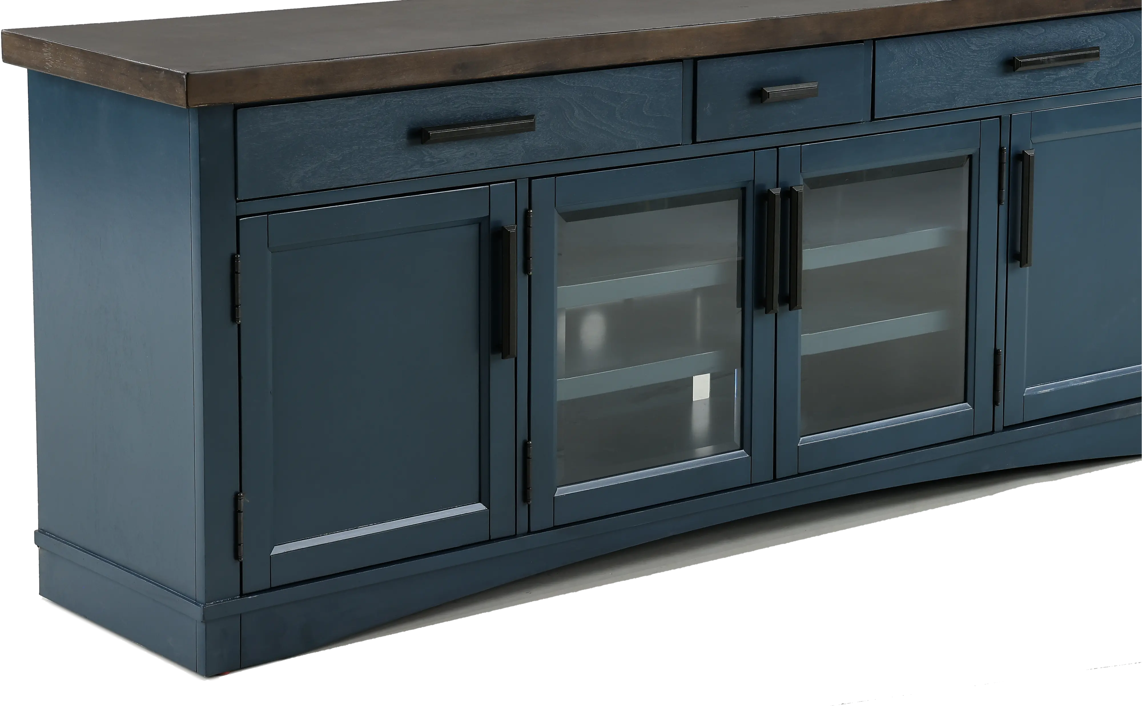 Amy Denim Blue 76  TV Stand-7
