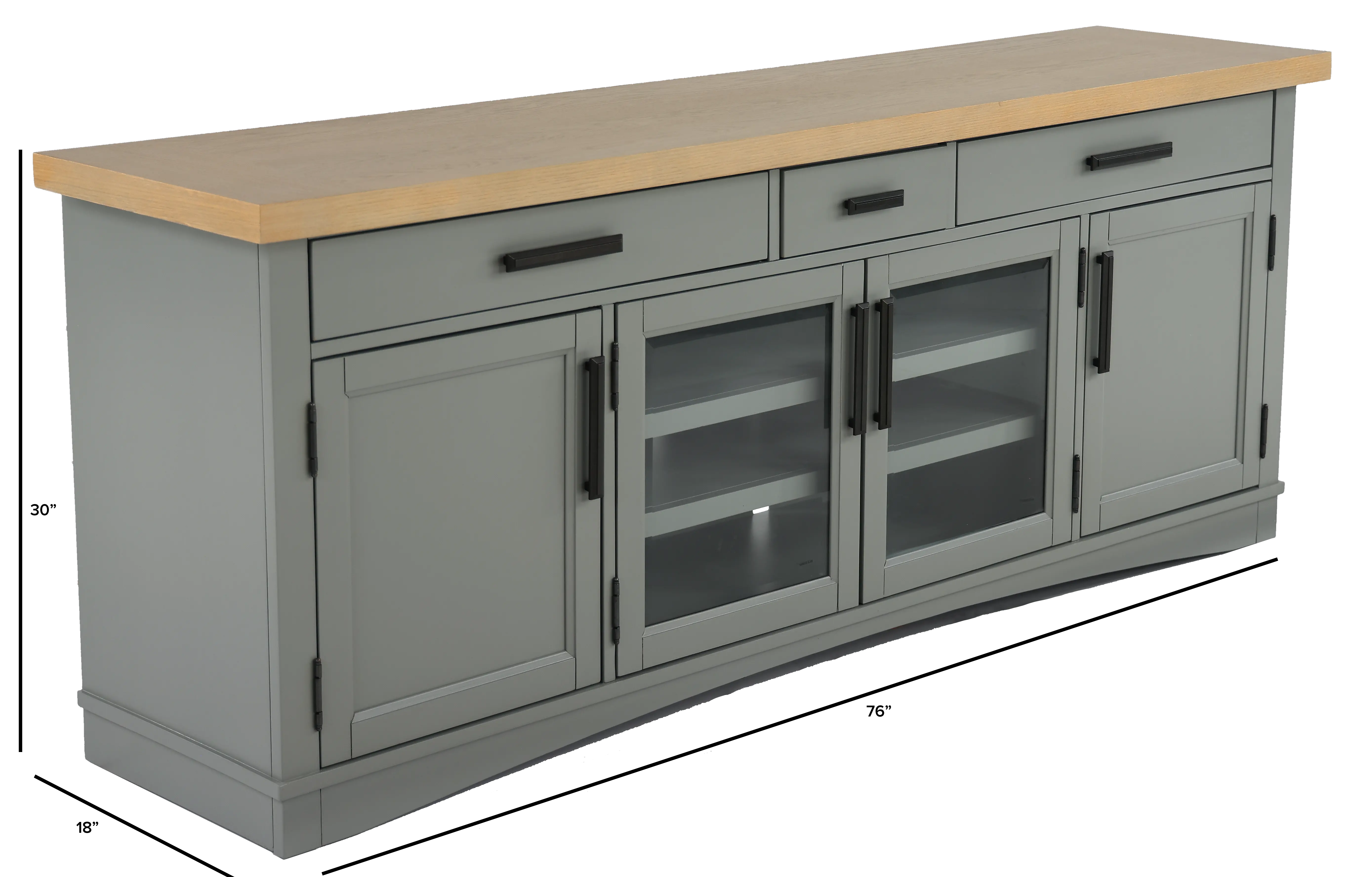 Amy Dove Gray 76  TV Stand-3