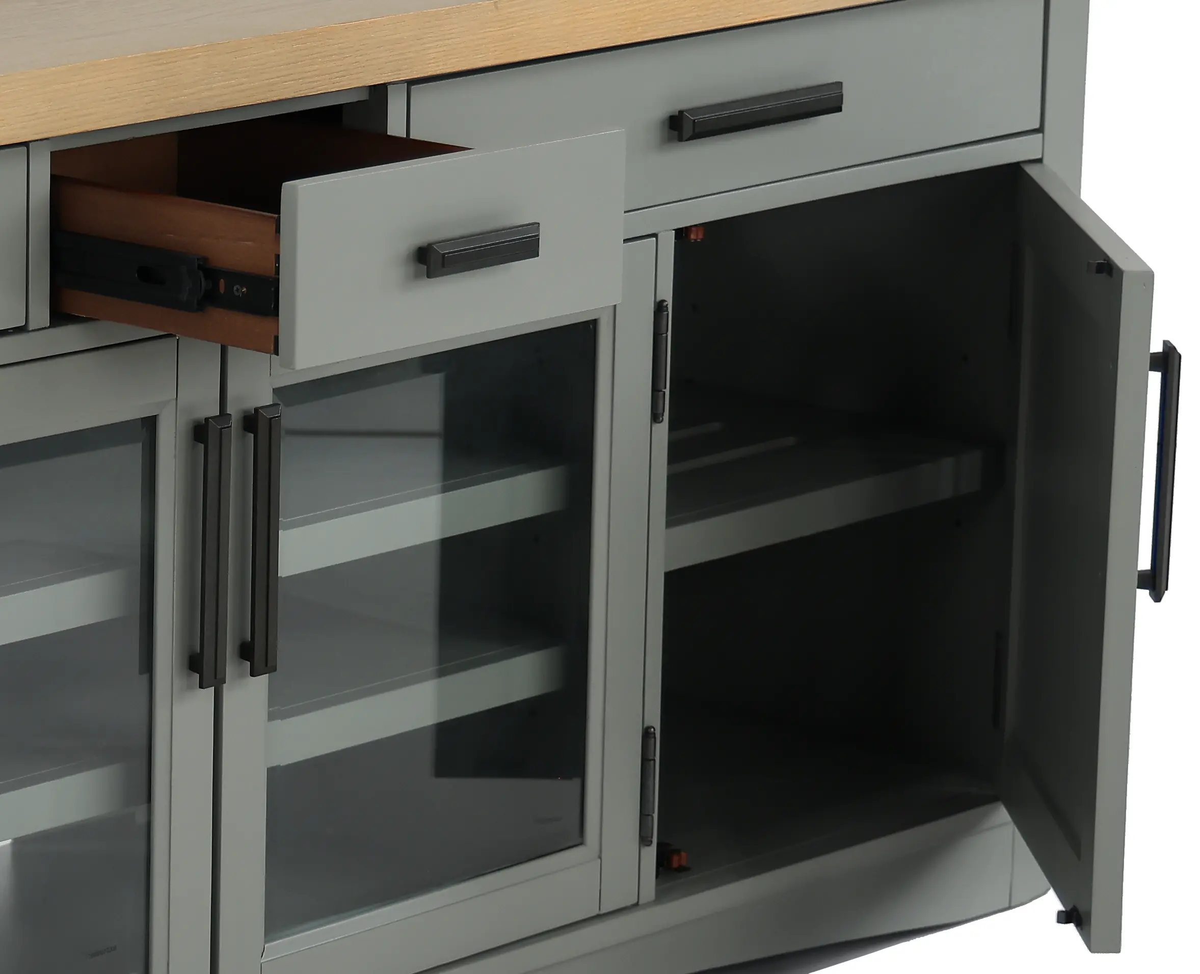 Amy Dove Gray 76  TV Stand-5