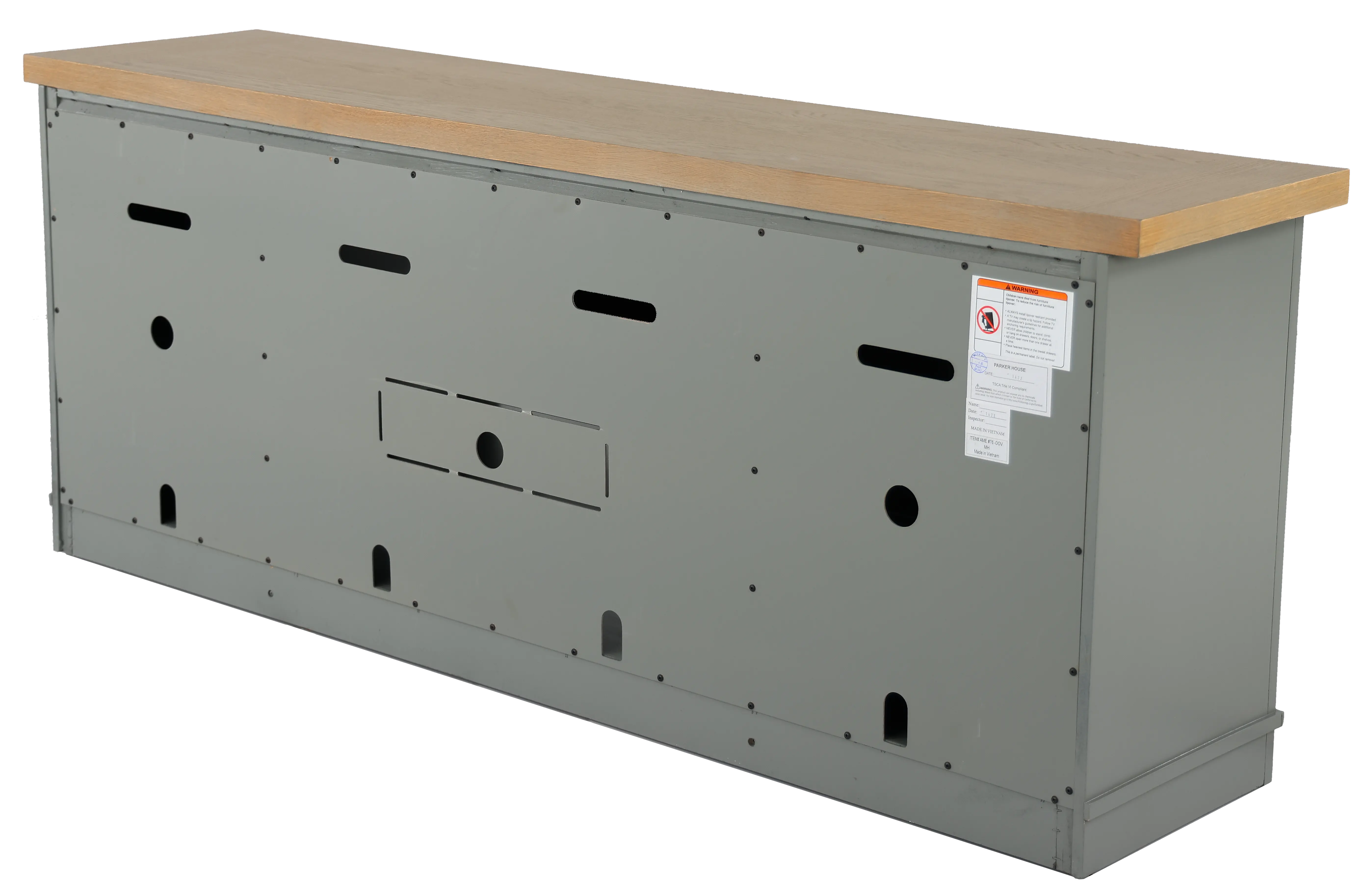 Amy Dove Gray 76  TV Stand-7
