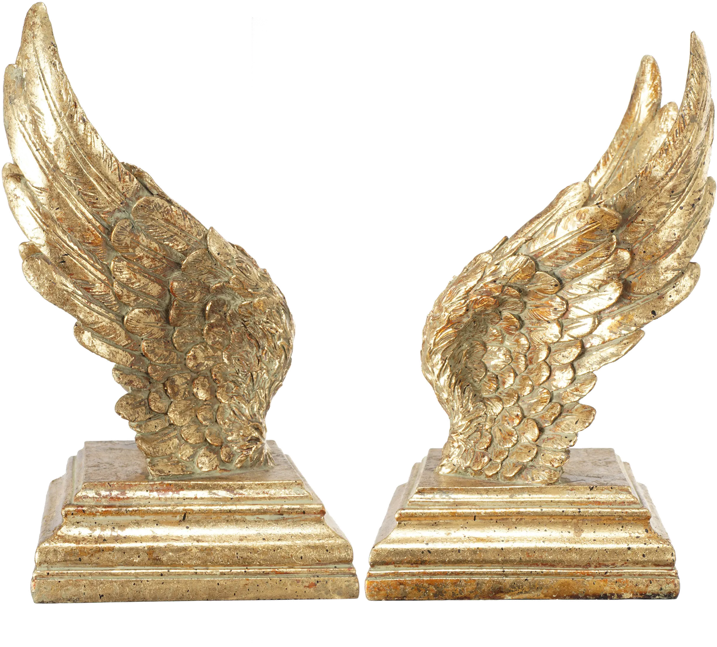 Gold Wing Bookend Pair-1
