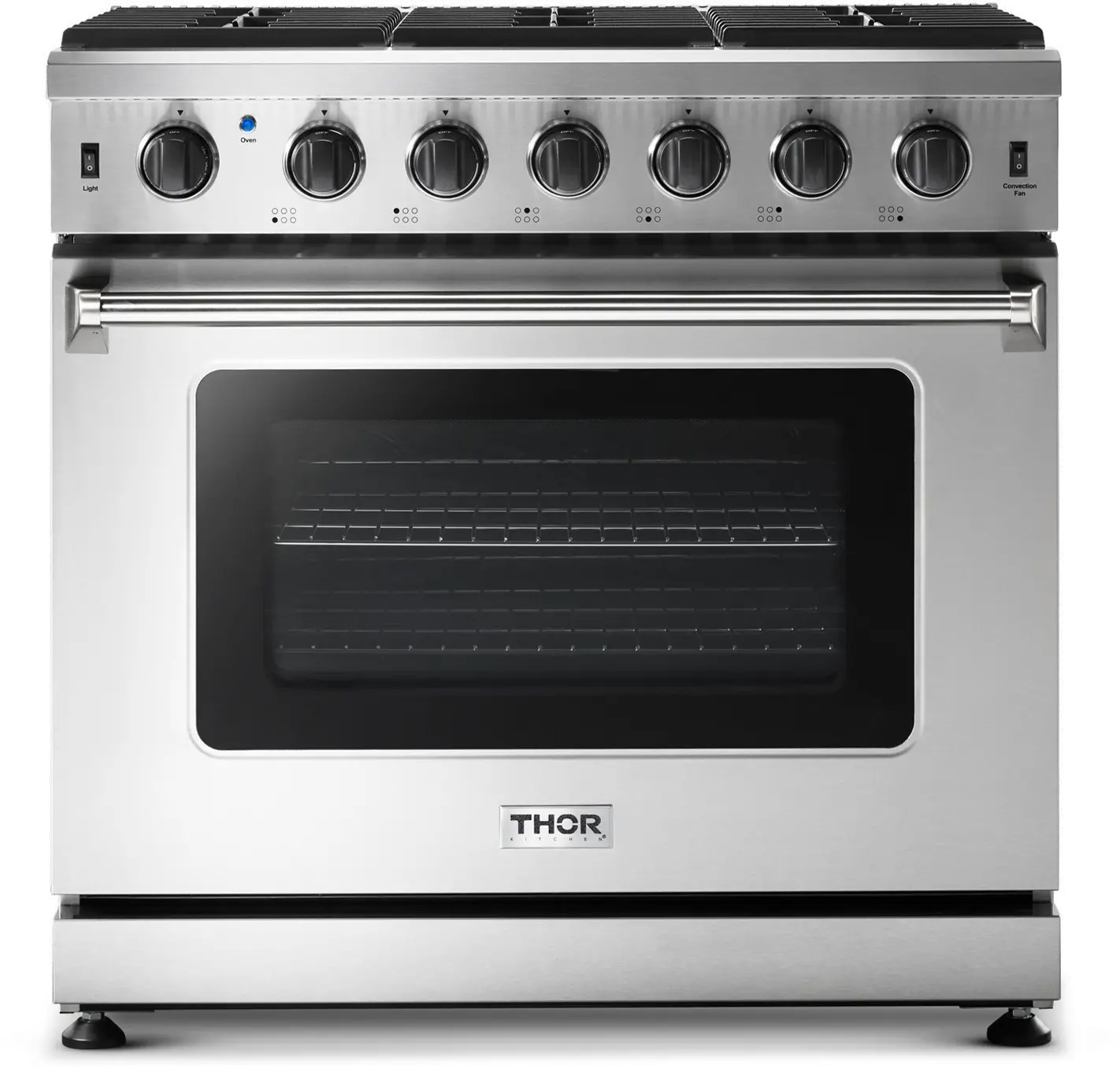 Thor Professional 6 cu ft Gas Range - 36 Inch Stainless Steel-1