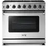 Thor Professional 6 cu ft Gas Range - 36 Inch Stainless Steel
