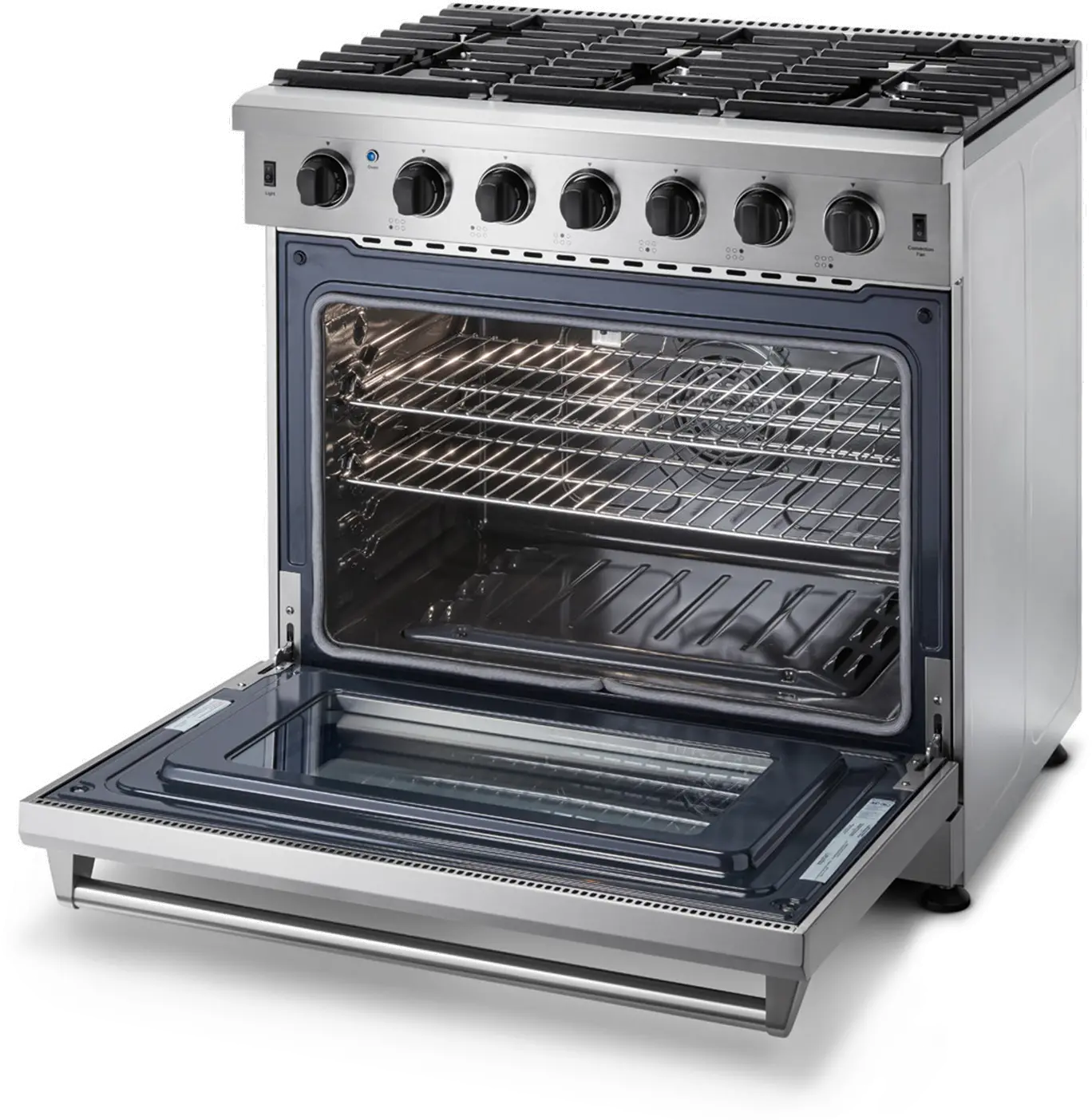Thor Professional 6 cu ft Gas Range - 36 Inch Stainless Steel-3