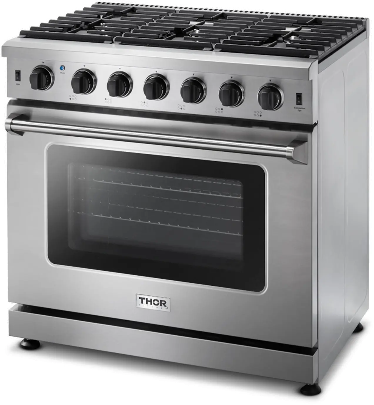 Thor Professional 6 cu ft Gas Range - 36 Inch Stainless Steel-4