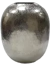 14 Inch Modern Silver Finish Streak Vase