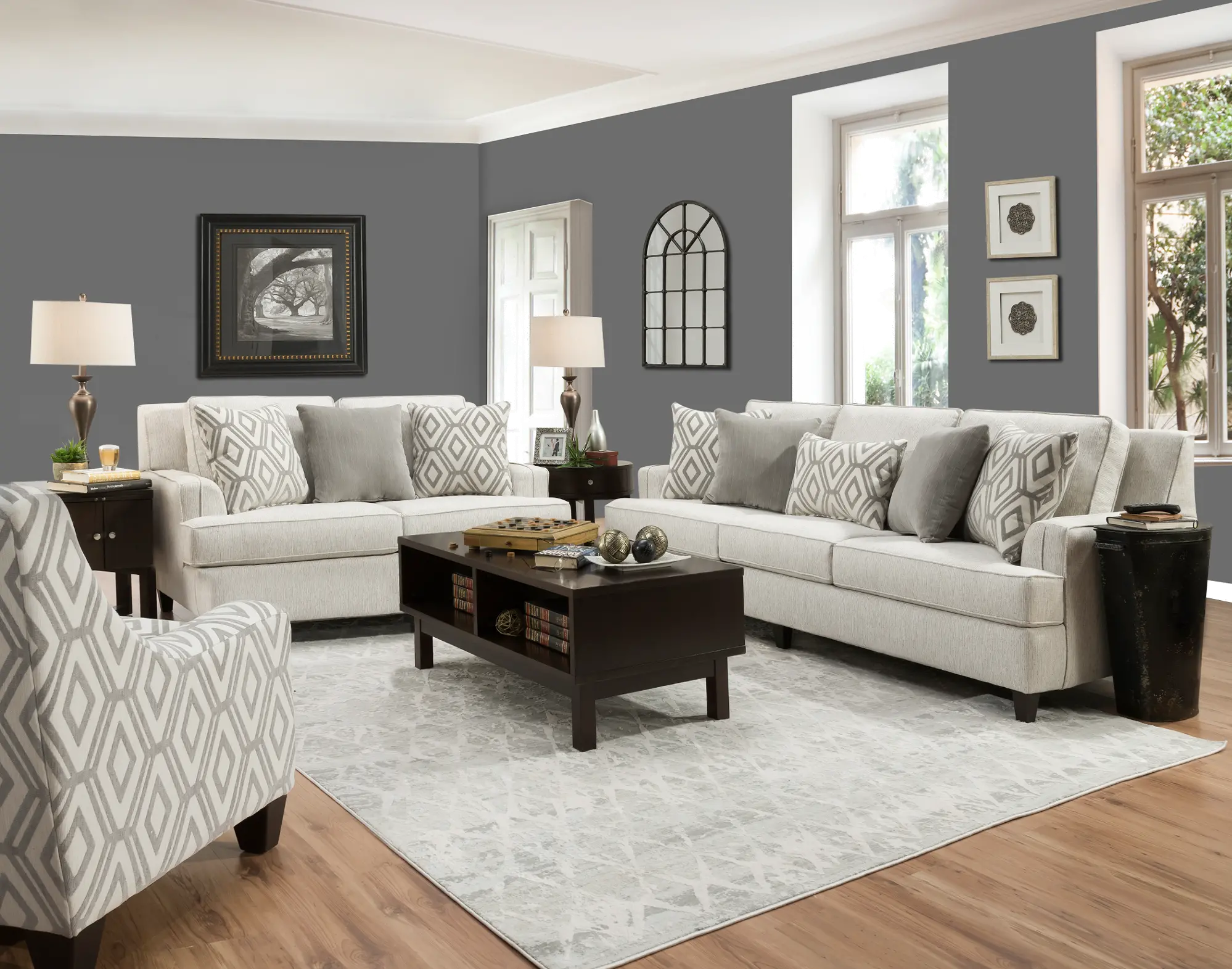 Butternut Contemporary Tan Sofa-2