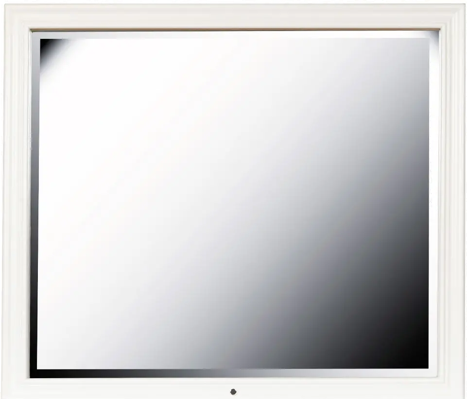Bella White Mirror with LED Lights-1