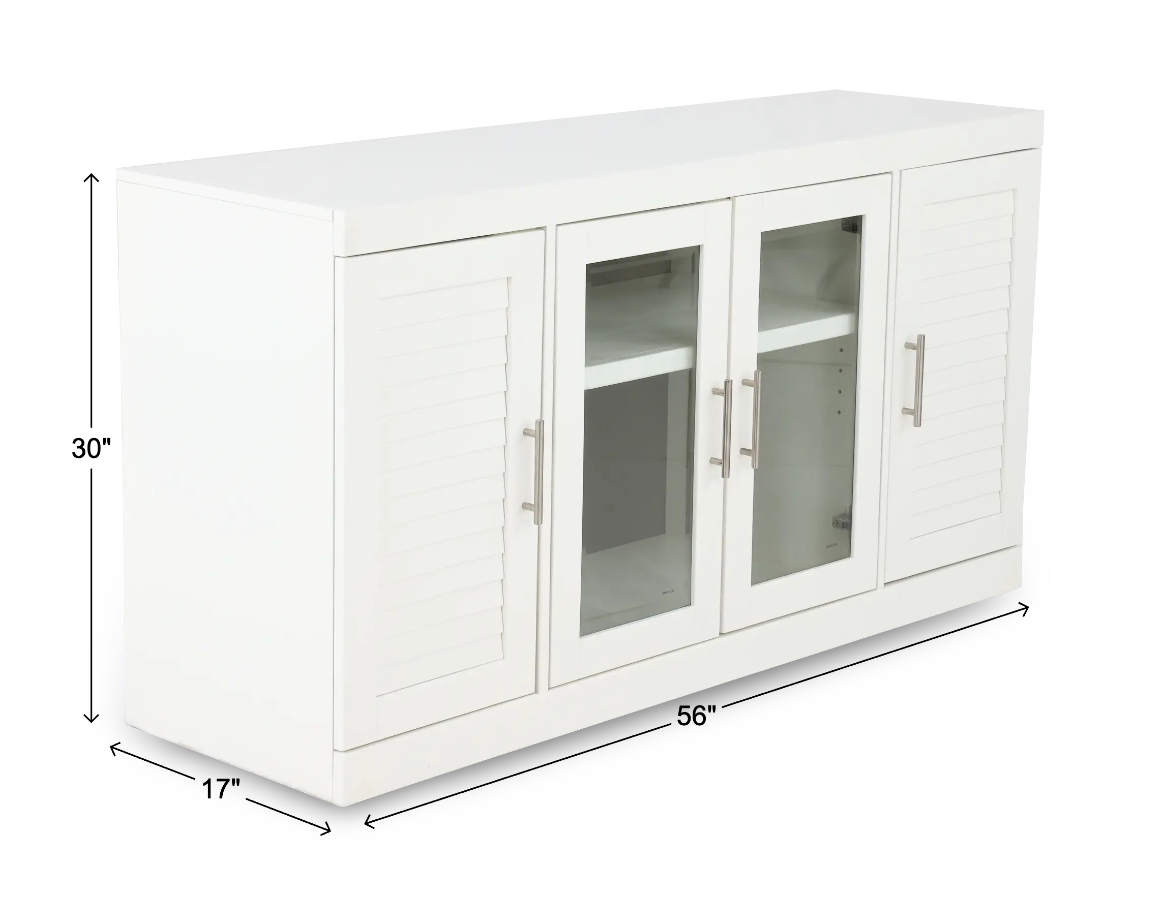 Catrina White 56  TV Stand-3