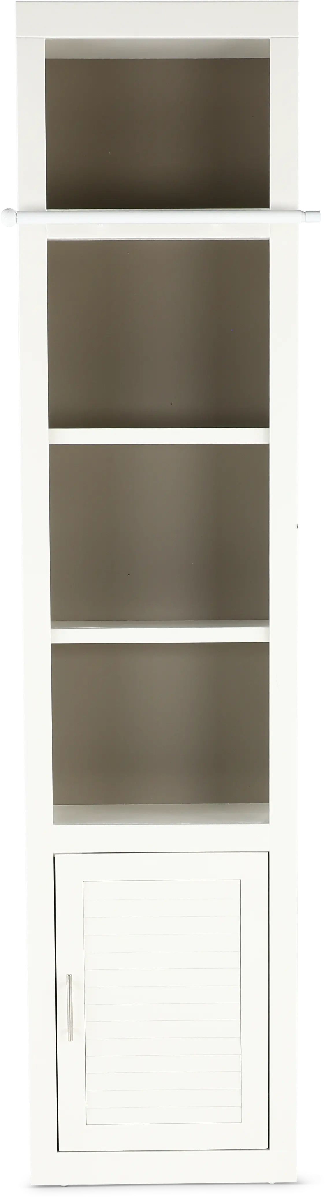 Catrina White 22  Bookcase with Reversible Door-1