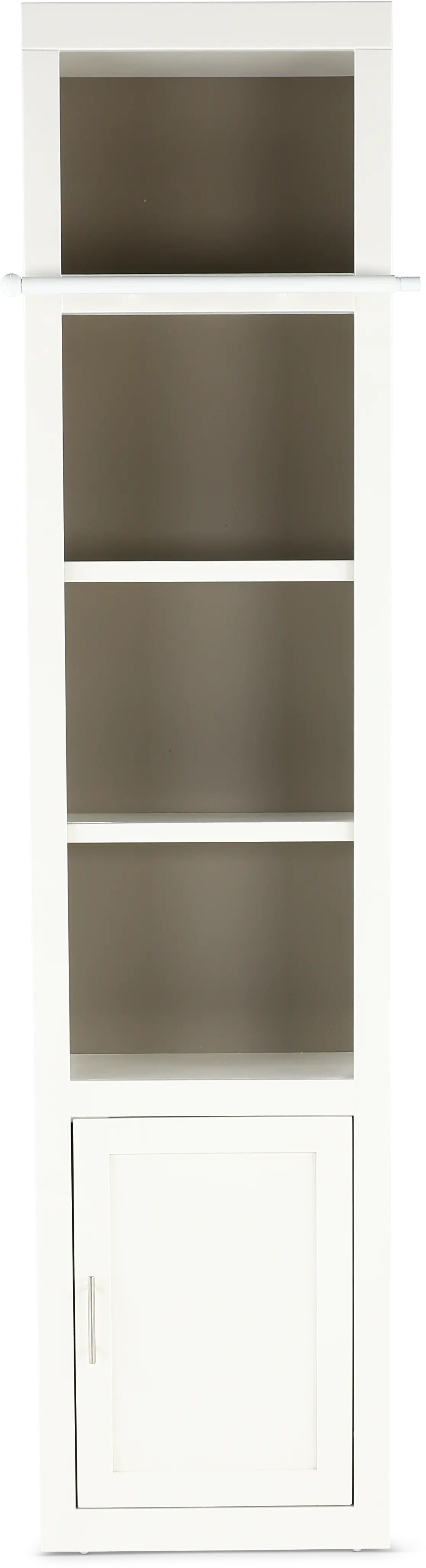 Catrina White 22  Bookcase with Reversible Door-10