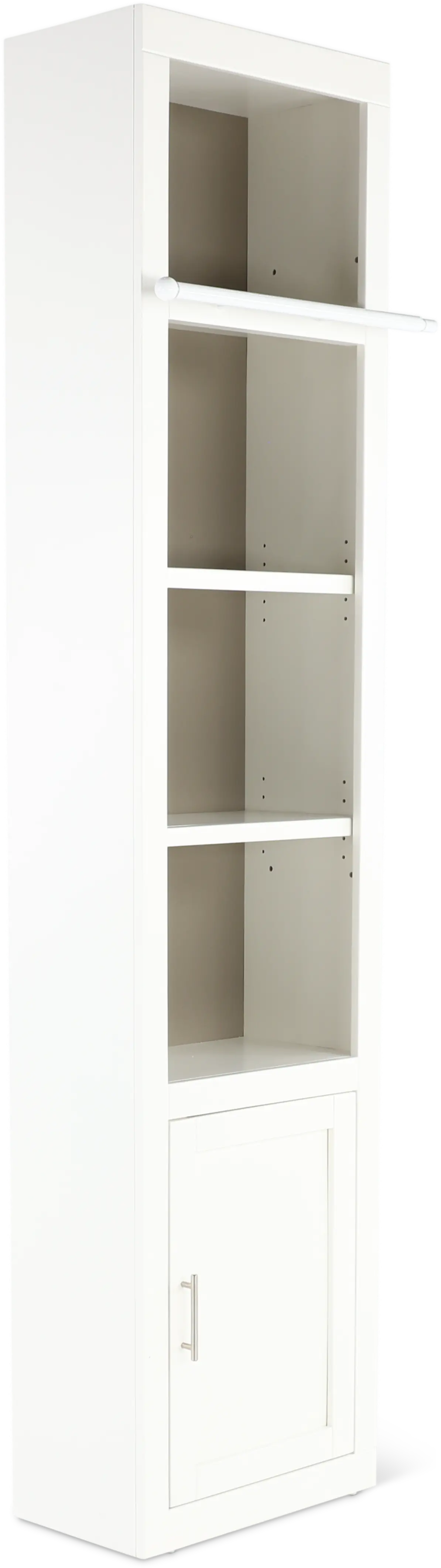 Catrina White 22  Bookcase with Reversible Door-11