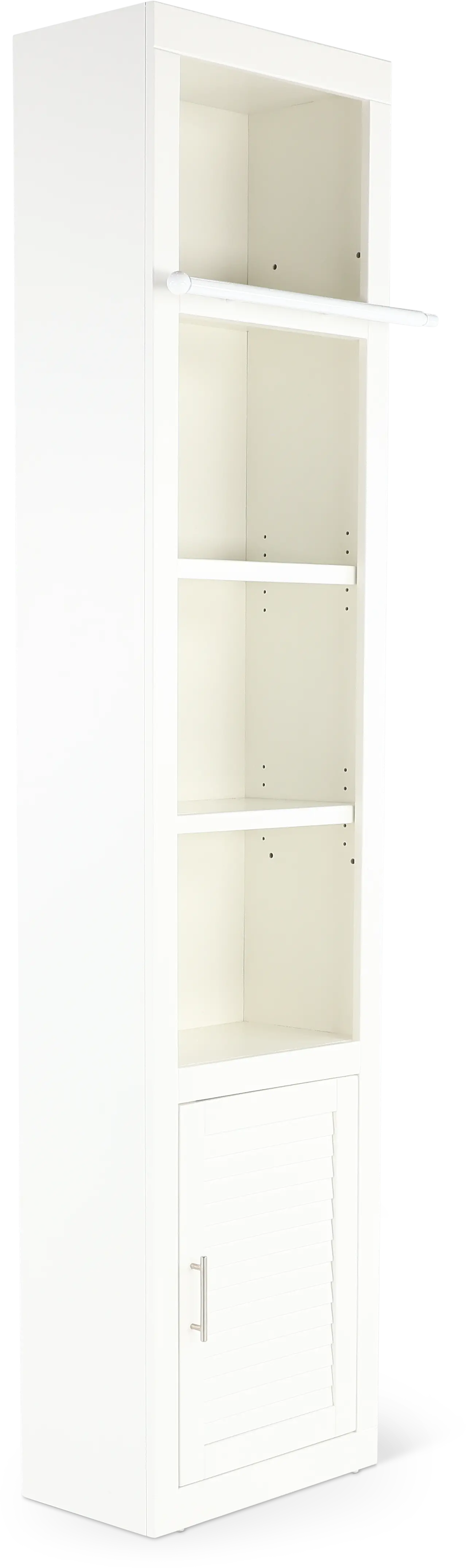 Catrina White 22  Bookcase with Reversible Door-14