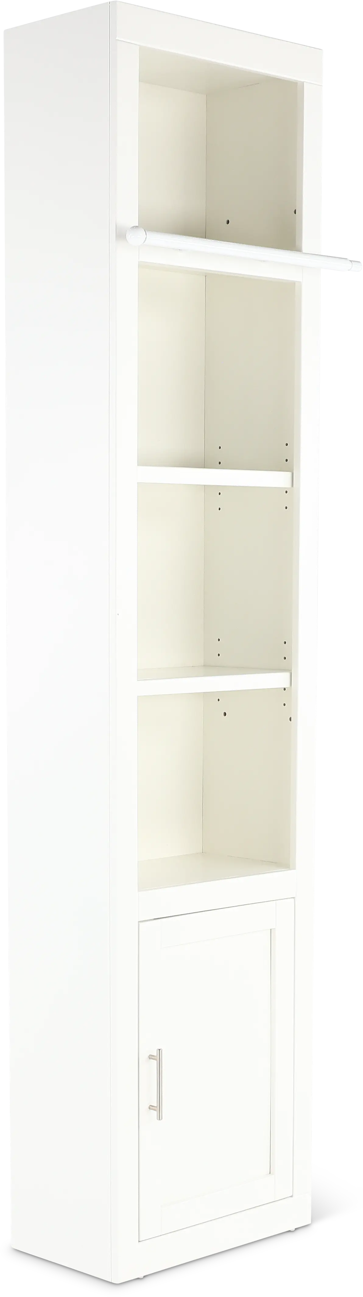 Catrina White 22  Bookcase with Reversible Door-16