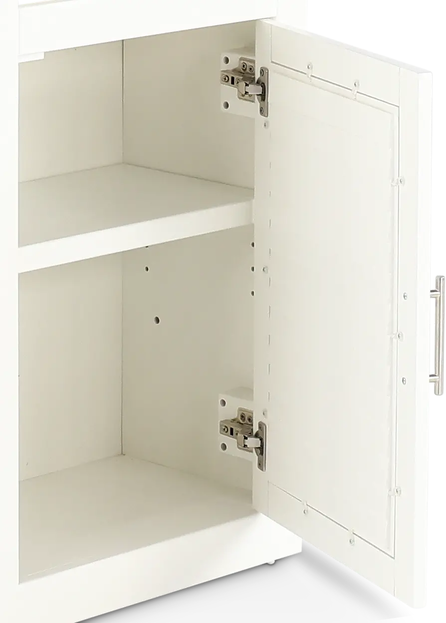 Catrina White 22  Bookcase with Reversible Door-17