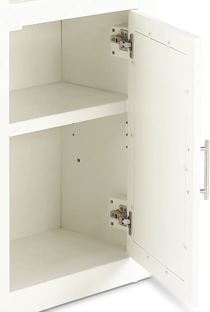 Catrina White 22  Bookcase with Reversible Door-18