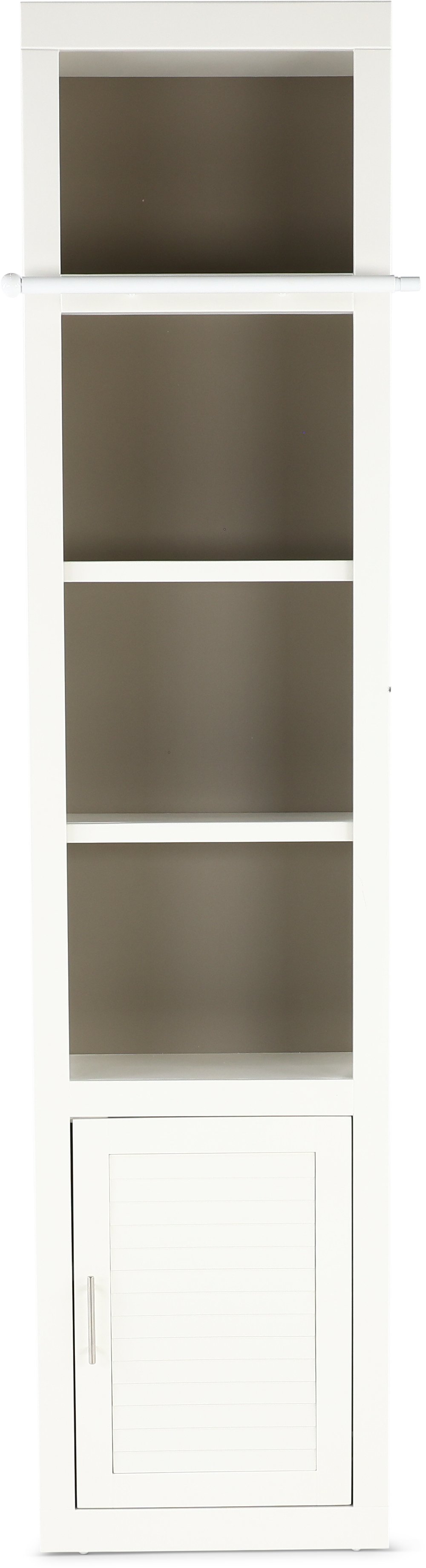 Catrina White 22" Bookcase with Reversible Door