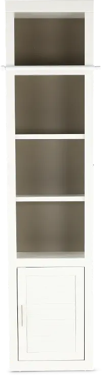 Catrina White 22  Bookcase with Reversible Door