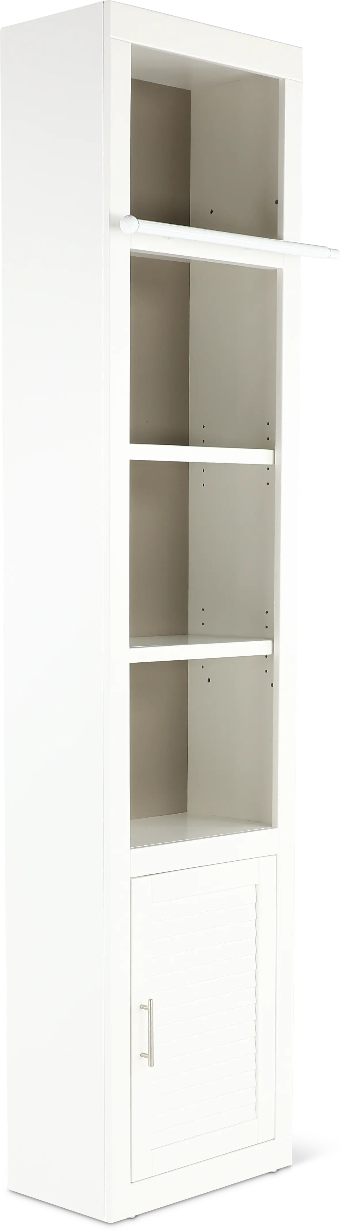 Catrina White 22  Bookcase with Reversible Door-4