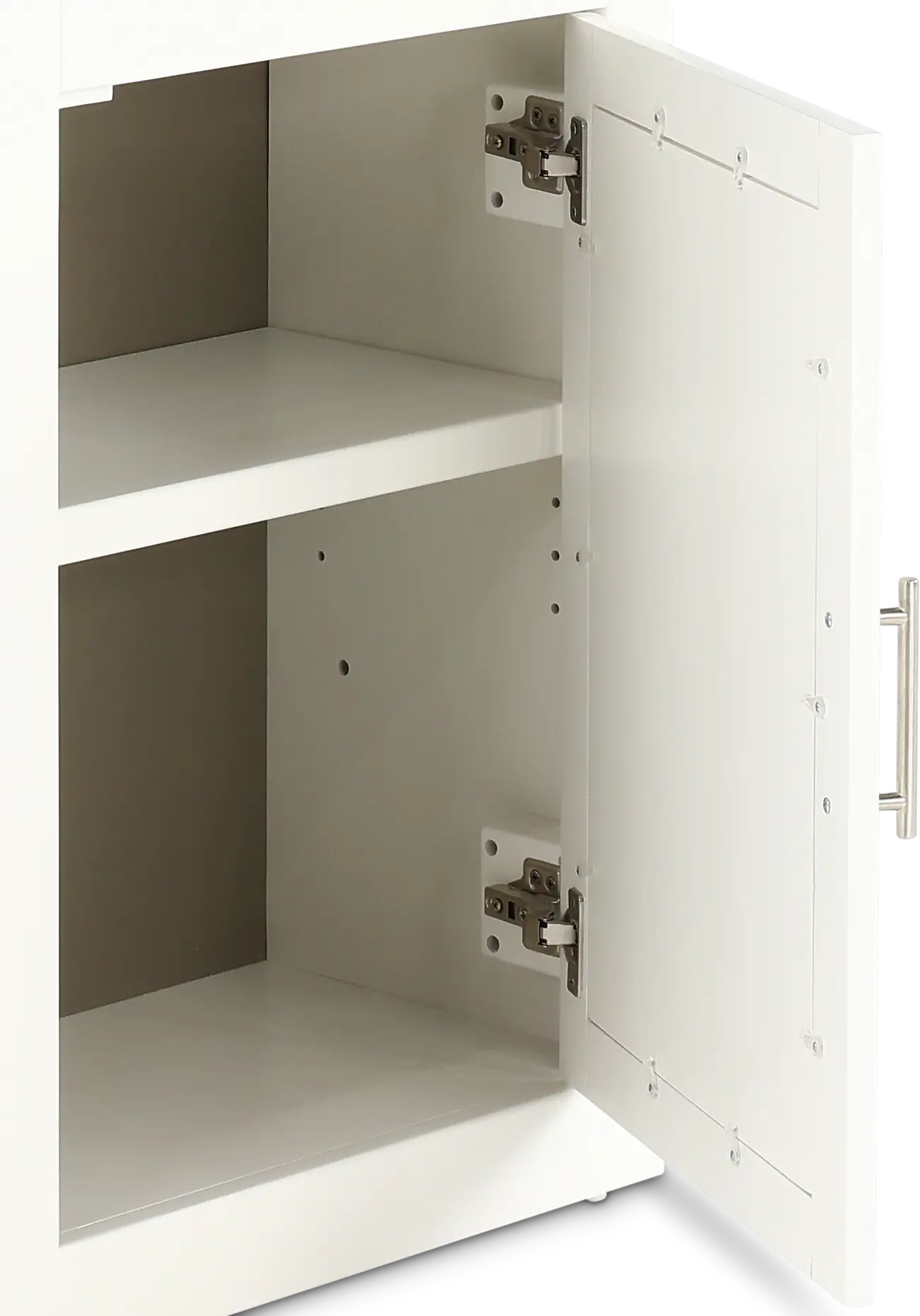 Catrina White 22  Bookcase with Reversible Door-7