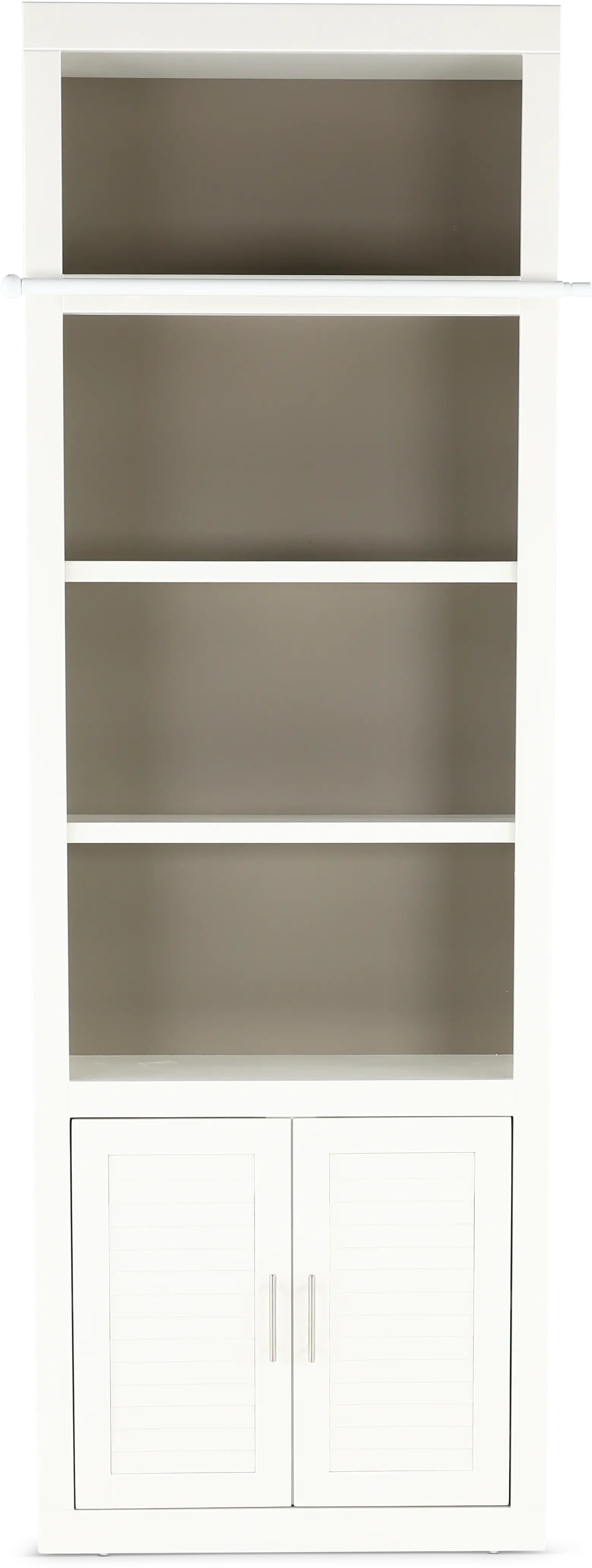 Catrina White 32  Bookcase with Reversible Door-1