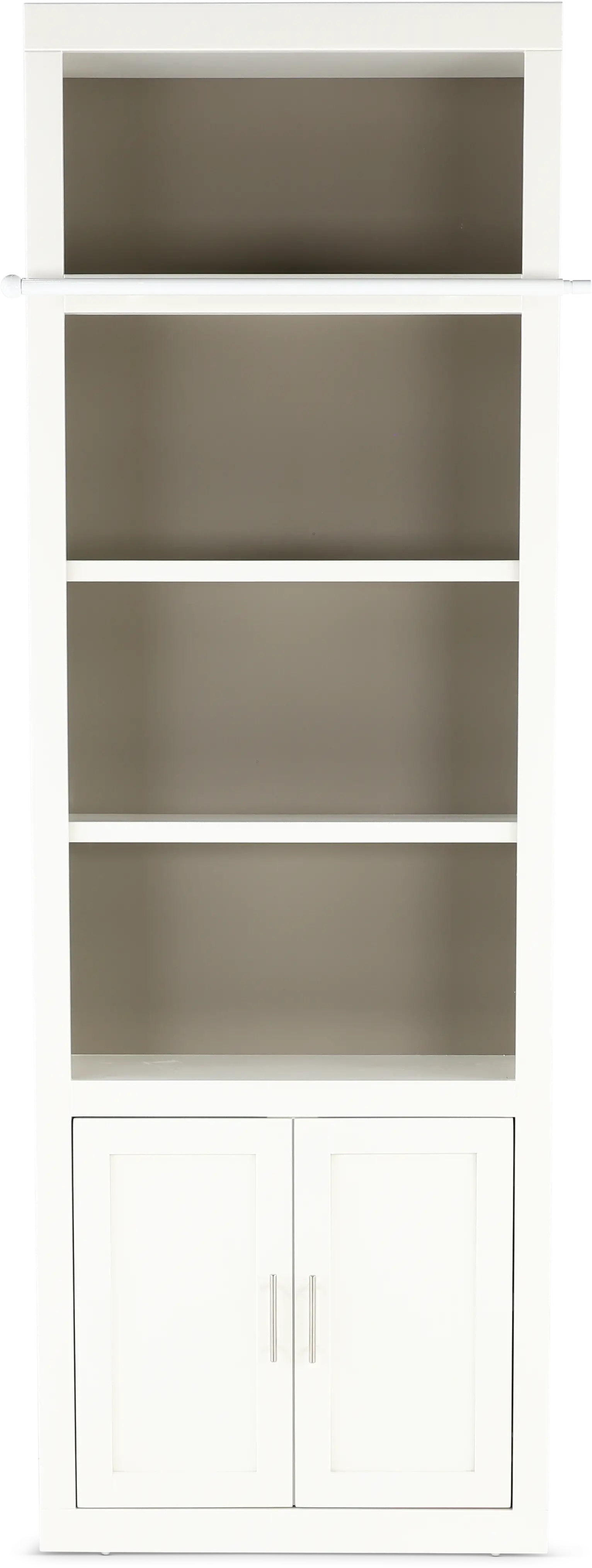 Catrina White 32  Bookcase with Reversible Door-10