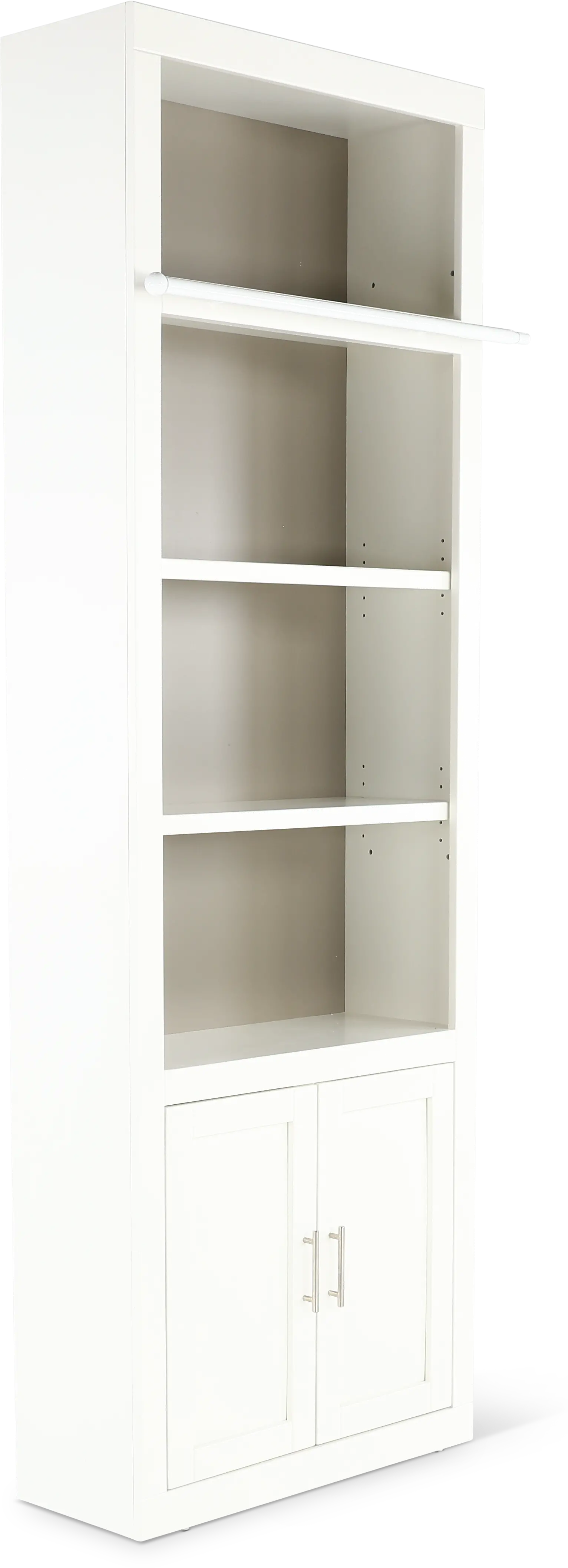 Catrina White 32  Bookcase with Reversible Door-11