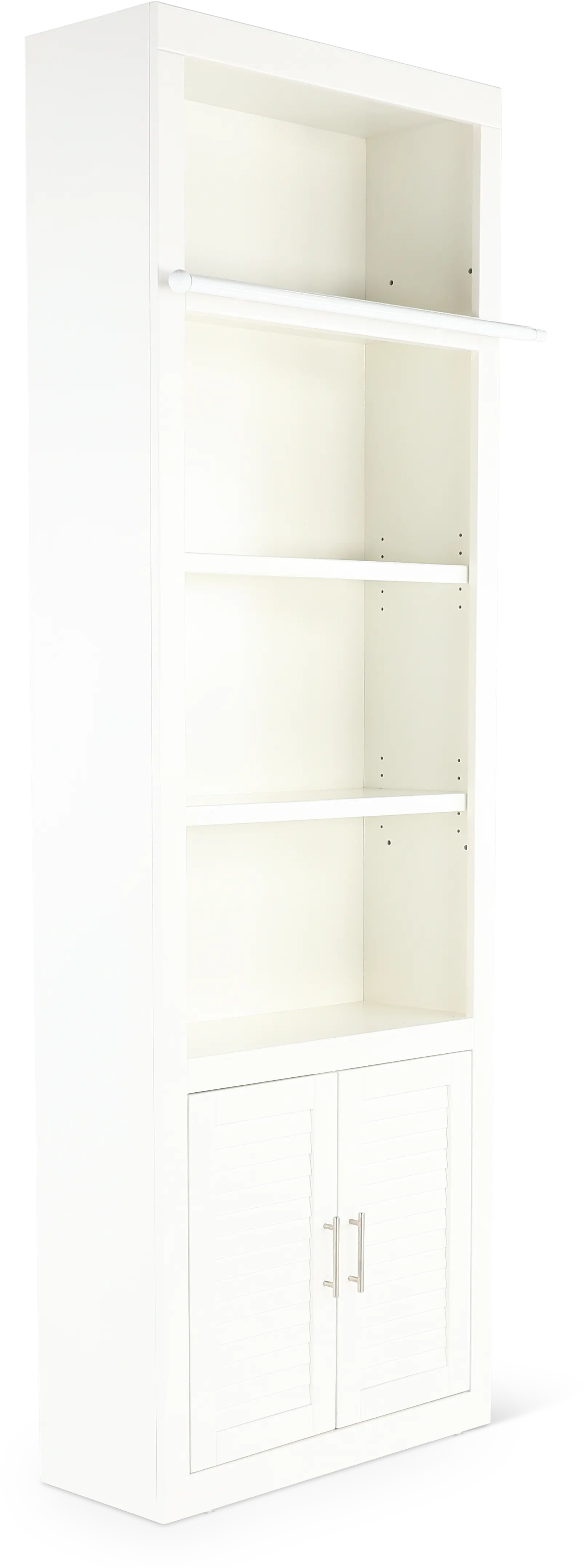 Catrina White 32  Bookcase with Reversible Door-14
