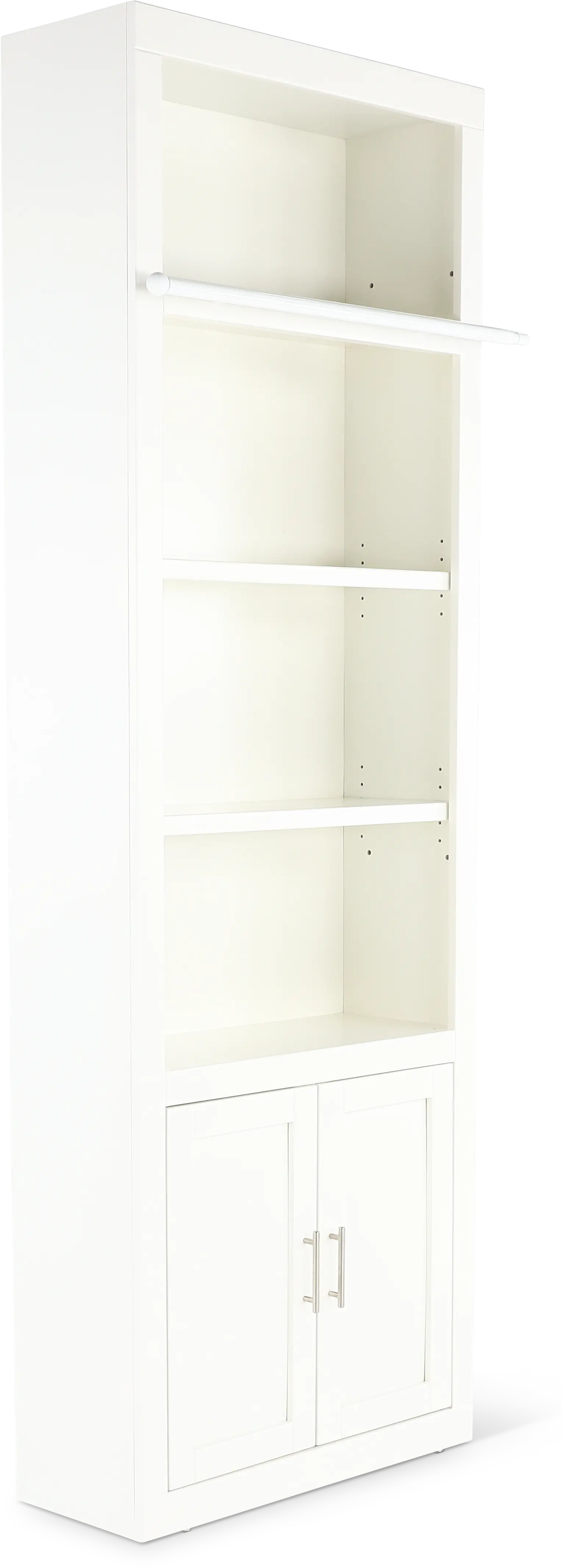 Catrina White 32  Bookcase with Reversible Door-17