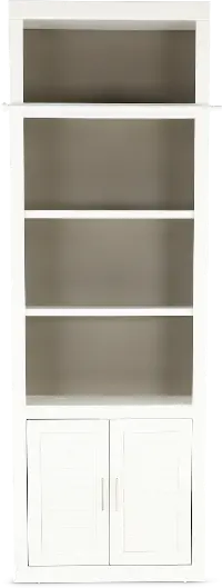 Catrina White 32  Bookcase with Reversible Door