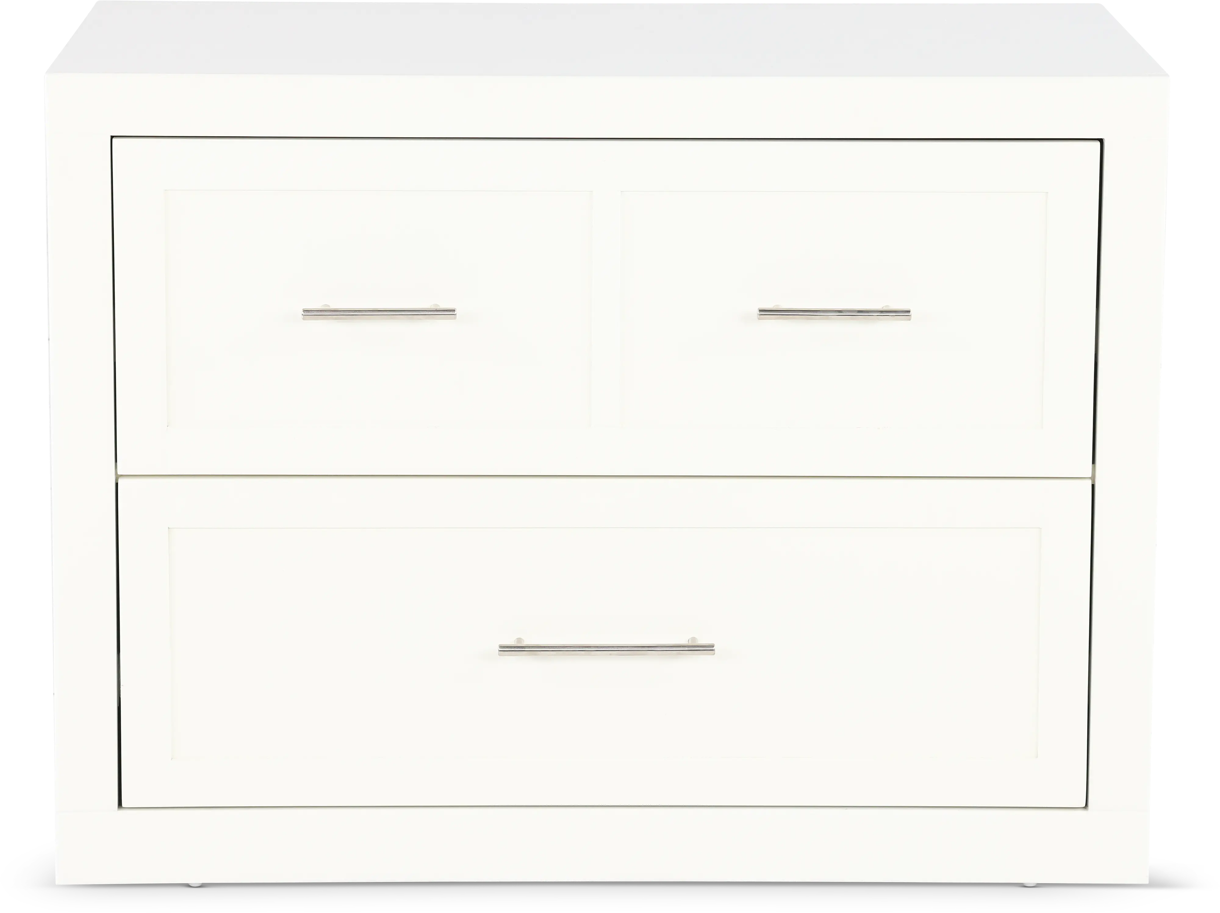 Catrina White 2 Drawer Lateral File Cabinet-1