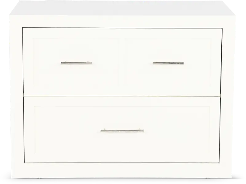 Catrina White 2 Drawer Lateral File Cabinet