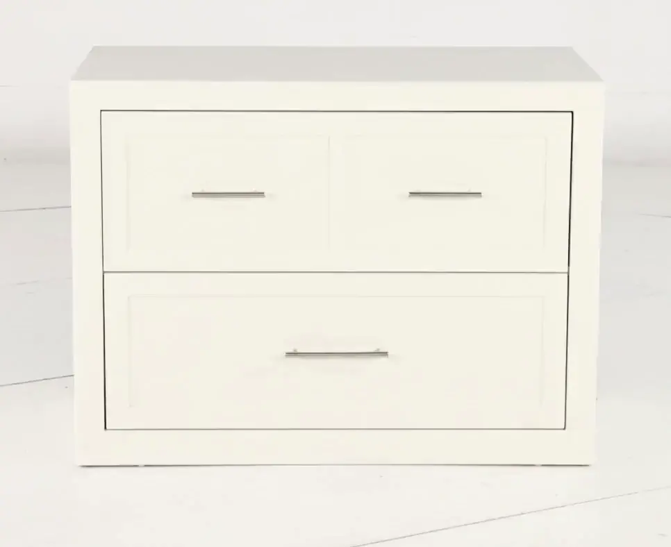 Catrina White 2 Drawer Lateral File Cabinet-5