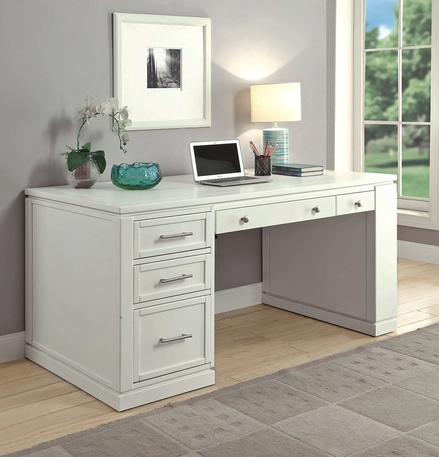 Catrina White 60  Writing Desk-2
