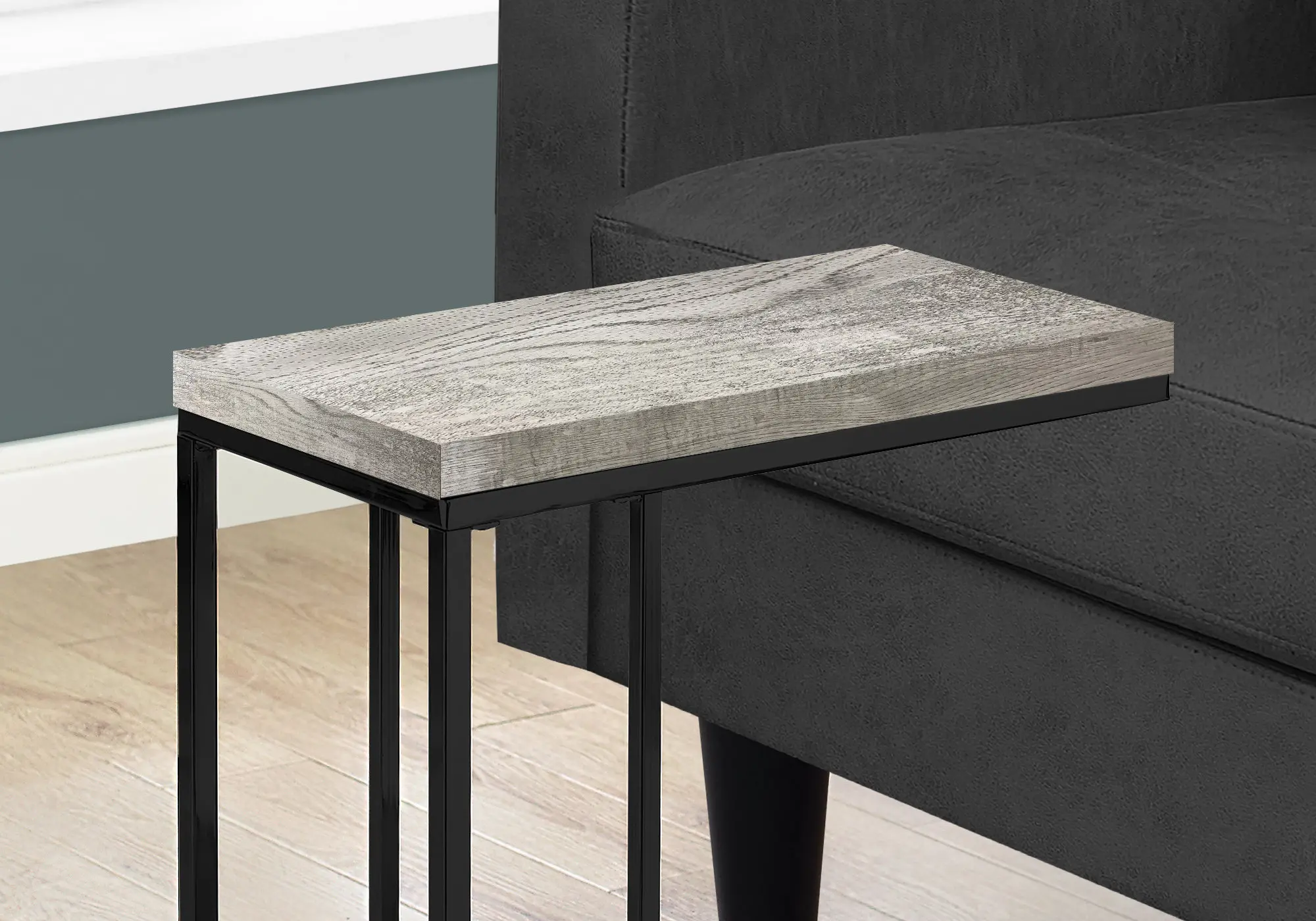 Contemporary Gray Chairside C-Table-3