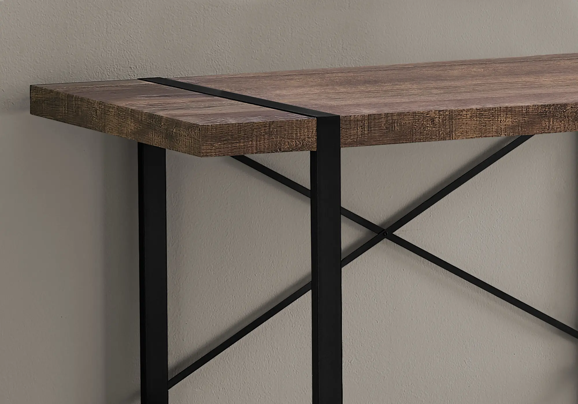 Brown and Black Computer Desk-3