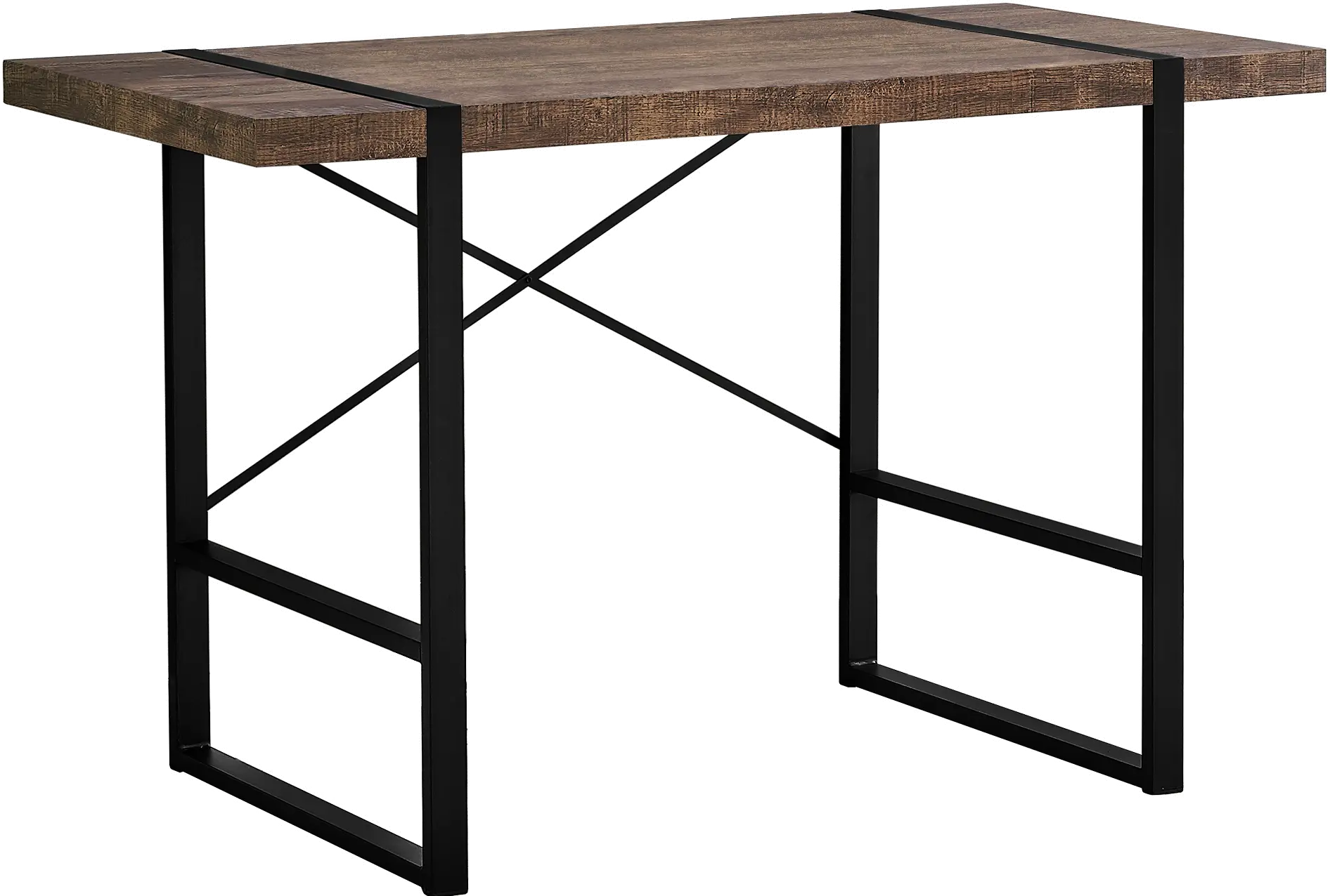 Brown and Black Computer Desk-1